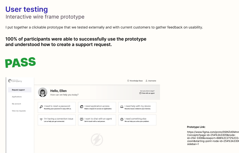 User research artifact